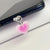 Gradient Heart-Shaped Phone Dust Plug Universal Charging Ports