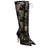 Women's Sheer Floral Lace Pointed-Toe Stiletto Ankle Boots