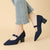 Women's Casual Knitted Pointed-Toe Shoes with Thick High Heels