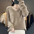 Winter Fashion V-Neck Long Sleeve Wool Sweater for Women