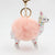 Soft & Cuddly Fluffy Fur Ball Alpaca Keychain Gift Idea