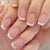 Reusable Press-on Nails with Classic White French Tip Design