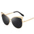 Stylish Retro Cat-Eye Design Metal Frame Mirror Sunglasses for Women