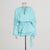 Glamorous Women's Puff-Sleeve Ruffle Hem Dress with Tie Neckline