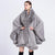 Luxurious Faux Fur Coat with Oversized Collar for Women