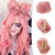 Bright Multicolor Claw Clip-In Mini Doughnut Bun with Drawstring