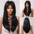 Perfectly Styled Highlighted Long Straight Wigs with Curtain Bangs