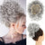 Messy Curly Hair Bun Extensions for Volume and Style