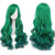 Multi-Colored Ombre Rainbow Wigs with Lush Curls and Bangs