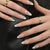 Reusable Press-on Nails with Classic White French Tip Design