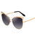 Stylish Retro Cat-Eye Design Metal Frame Mirror Sunglasses for Women