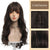 Trendy Korean-inspired Long Straight Hair Wigs with Bangs