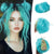 Bright Multicolor Claw Clip-In Mini Doughnut Bun with Drawstring
