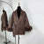 Fall Fashion Oversized Faux Fur-trimmed Coat Jackets