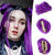 Bright Multicolor Claw Clip-In Mini Doughnut Bun with Drawstring