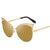 Stylish Retro Cat-Eye Design Metal Frame Mirror Sunglasses for Women