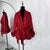 Fall Fashion Oversized Faux Fur-trimmed Coat Jackets