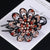 Dazzling Luster Rhinestone Flower Hair Clips for Women