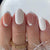 Reusable Press-on Nails with Classic White French Tip Design