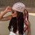 Polka Dot Print Square Head Scarf for Women’s Fashion Statement