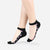 Women's Black Lace Ankle Socks with Sheer Floral Pattern
