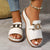 Easygoing Women's Slip-On Sandals with Metal Decor for Everyday Wear
