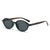 Retro Small Oval Frame Outdoor Protection Sunglasses