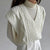 Cozy Cable Knit Sleeveless V-neck Women's Sweater Vest