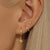 3 Piece Fashion Stainless Steel Round Star Drop Earrings Set