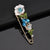 Women's Intricate Flower Design Safety Pin Brooches