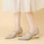 Women's Casual Knitted Pointed-Toe Shoes with Thick High Heels