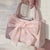 Women's Cute Large Bow Decor Top Handle Small Square Handbag