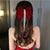 Women's Velvet Bow Hair Clips with Rhinestone Tassel