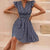 Beautiful Summer Dress with Stripe Pattern and Butterfly Sleeve Touch