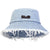 Distressed Denim Bucket Hats for Outdoor Sun Protection