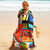 Plus Size Colorful Kaftans Dress Beach Cover Ups for Women