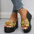 Women's Metallic Chain Decor Non-slip Thick Sole Platform Wedge Sandals