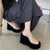 Trendsetting Flair Women's Transparent Platform Wedge Heel Slippers