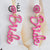 Exquisite 'bride' Letter Detail Women's Bridal Earrings