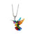 Colorful Hummingbird Necklace and Earrings Jewelry Set