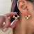 Glossy Ball Stud Earrings for Women