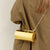 Cylindrical Metallic Shoulder Bag with Thick Chain Handle