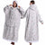 Festive Christmas Holiday Theme Oversized Hooded Blanket