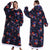 Festive Christmas Holiday Theme Oversized Hooded Blanket