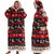 Festive Christmas Holiday Theme Oversized Hooded Blanket