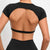 Breathable Open Back Sports Tops for Active Women
