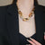 Leopard Print Necklace, Earrings, and Bracelet Jewelry Set