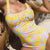 Ditsy Floral Print One Piece Summer Beach Swimsuit for Women
