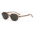 Retro Small Oval Frame Outdoor Protection Sunglasses