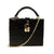Luxury Snake Print Handbag with Gold-Toned Lock Closure and Top Handle